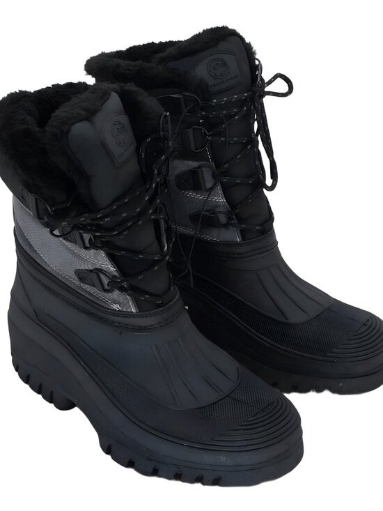 Polar Range Men\'s Decker Faux Fur Snow Boots - Gray Size 10 main image 4